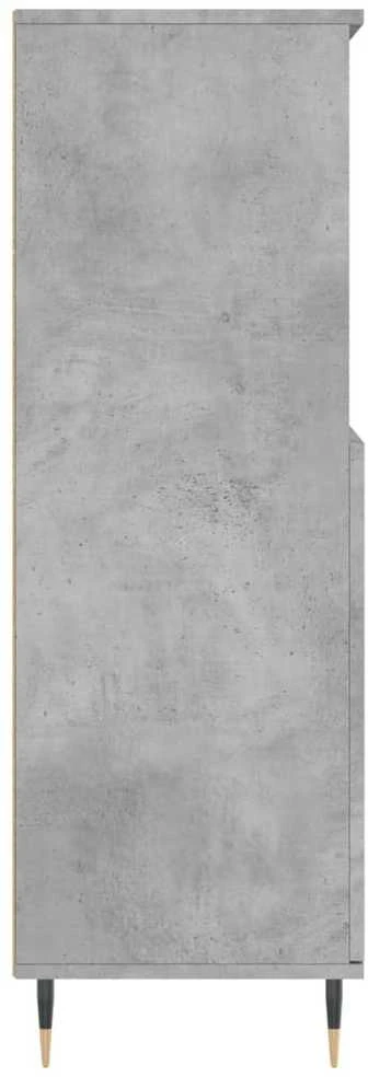 Komoda, betono pilkos spalvos, 60x36x110cm, apdirbta mediena