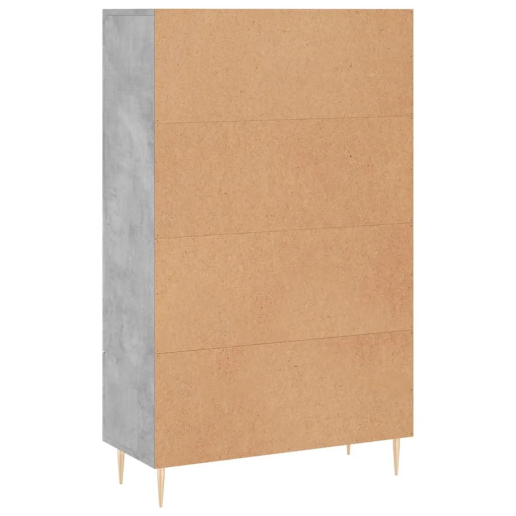 Komoda, betono pilkos spalvos, 69,5x31x115cm, apdirbta mediena