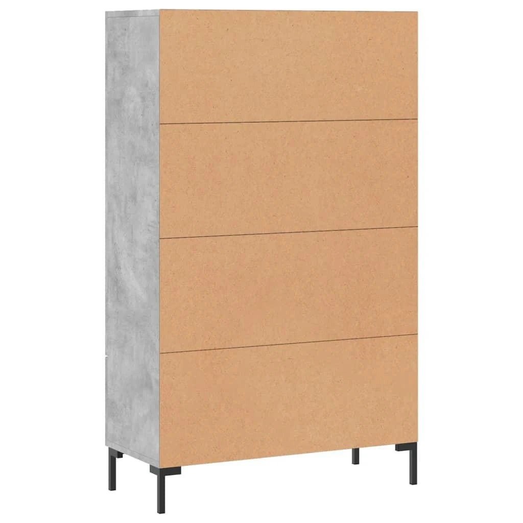 Komoda, betono pilkos spalvos, 69,5x31x115cm, apdirbta mediena