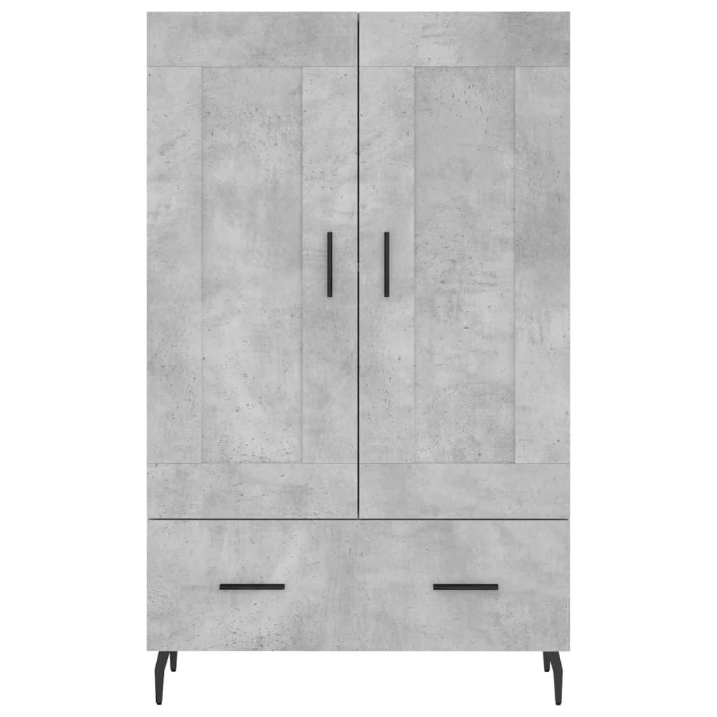 Komoda, betono pilkos spalvos, 69,5x31x115cm, apdirbta mediena