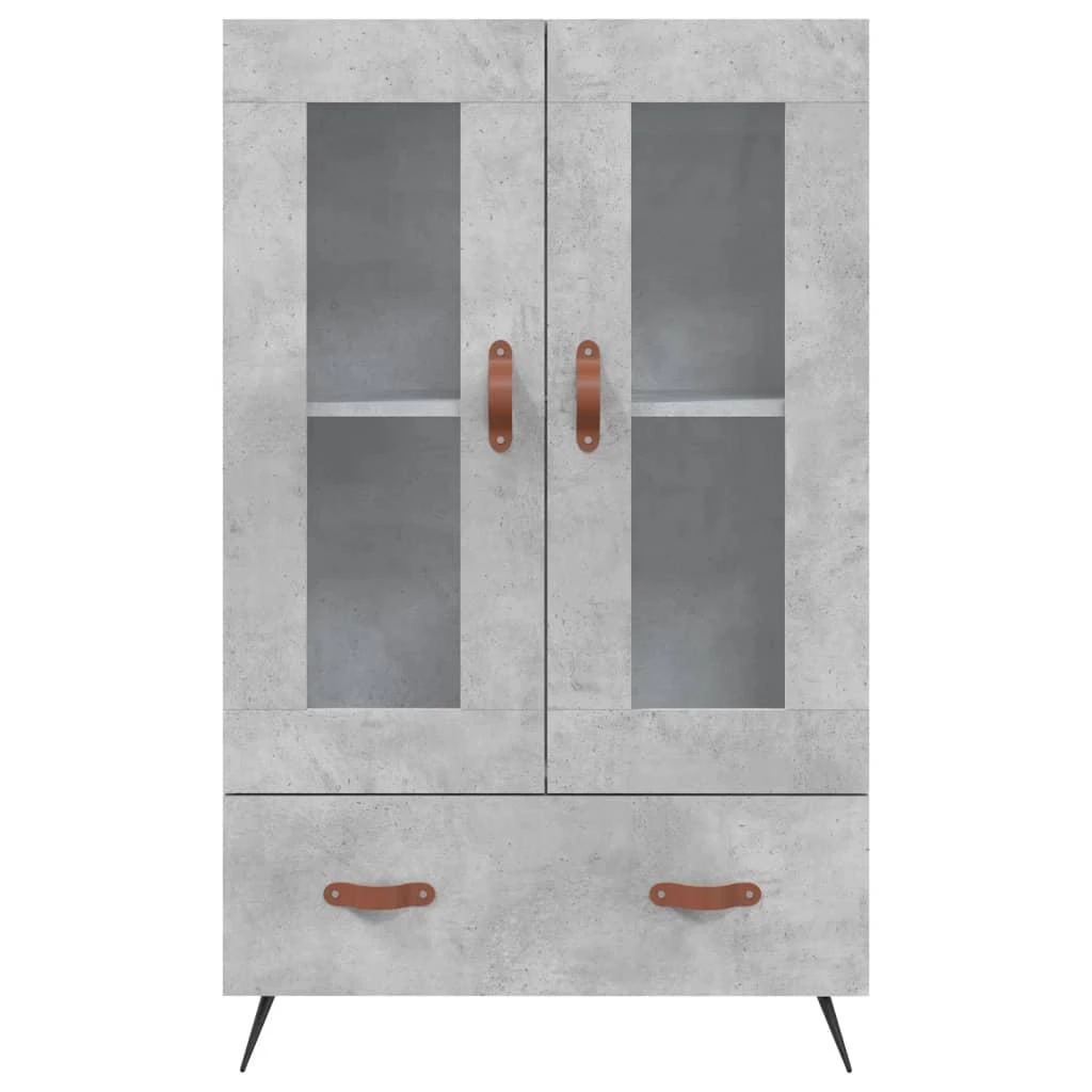 Komoda, betono pilkos spalvos, 69,5x31x115cm, apdirbta mediena