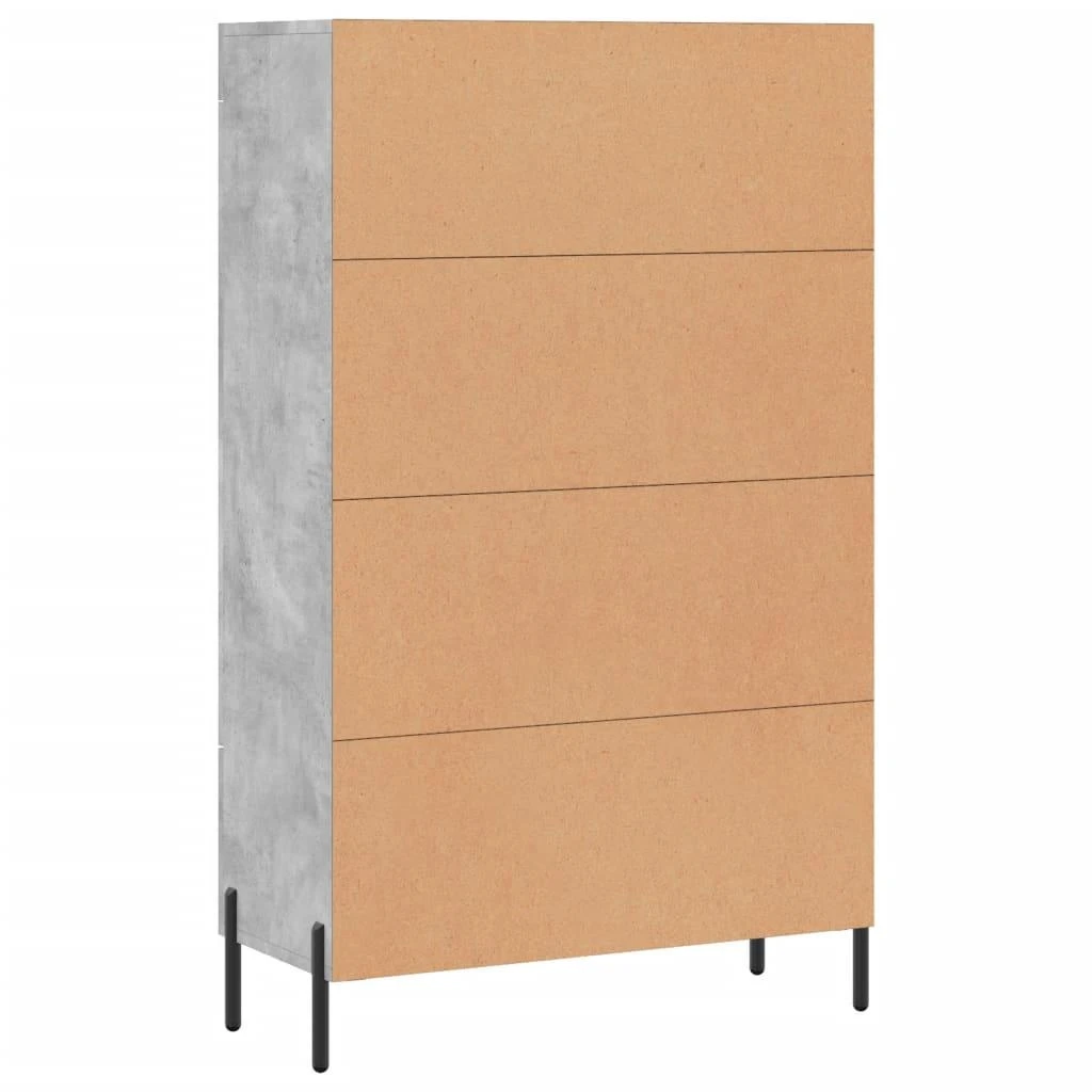 Komoda, betono pilkos spalvos, 69,5x31x115cm, apdirbta mediena