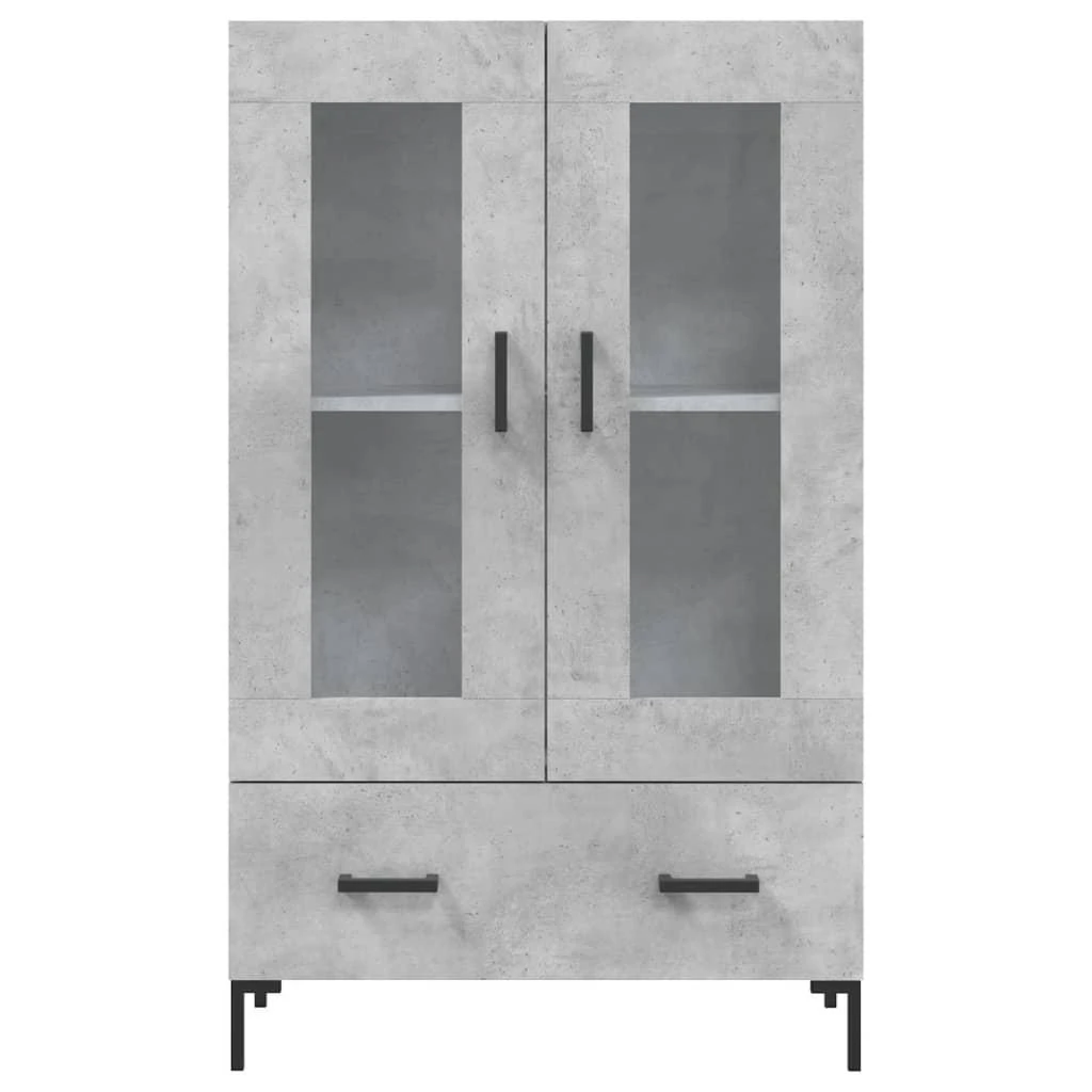Komoda, betono pilkos spalvos, 69,5x31x115cm, apdirbta mediena