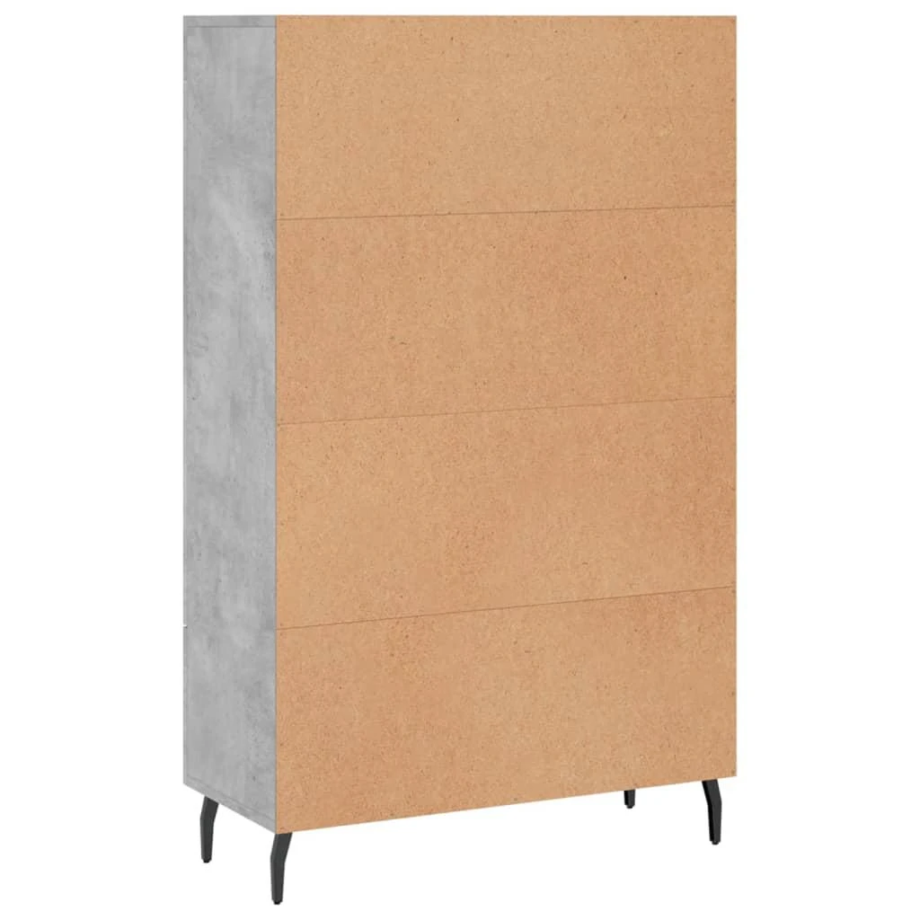 Komoda, betono pilkos spalvos, 69,5x31x115cm, apdirbta mediena