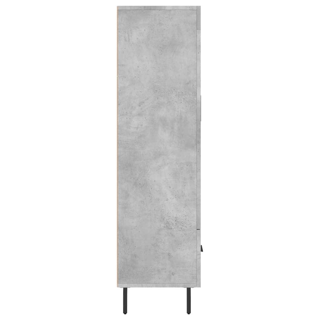 Komoda, betono pilkos spalvos, 69,5x31x115cm, apdirbta mediena