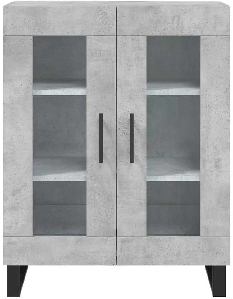 Komoda, betono pilkos spalvos, 69,5x34x180cm, apdirbta mediena