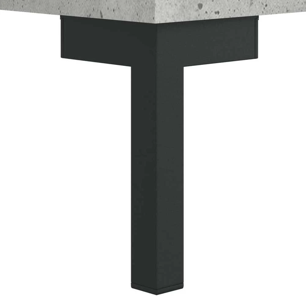 Komoda, betono pilkos spalvos, 69,5x34x180cm, apdirbta mediena
