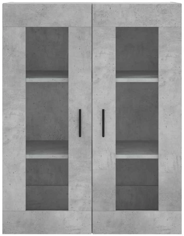 Komoda, betono pilkos spalvos, 69,5x34x180cm, apdirbta mediena
