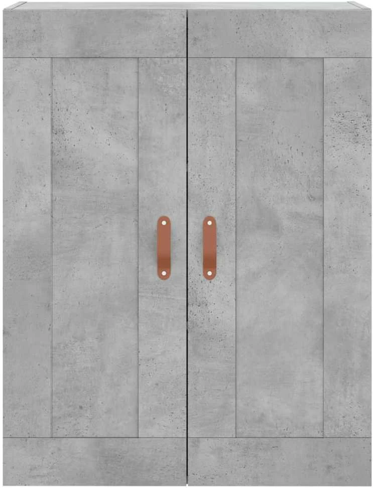 Komoda, betono pilkos spalvos, 69,5x34x180cm, apdirbta mediena