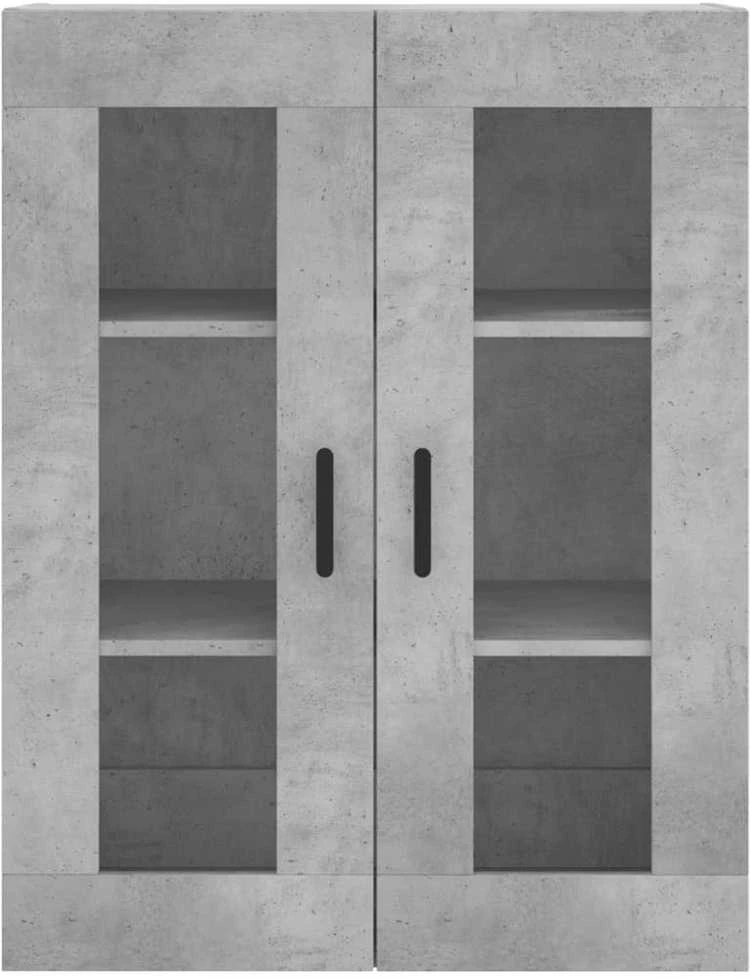 Komoda, betono pilkos spalvos, 69,5x34x180cm, apdirbta mediena