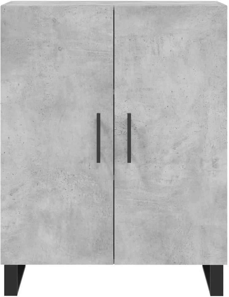 Komoda, betono pilkos spalvos, 69,5x34x180cm, apdirbta mediena
