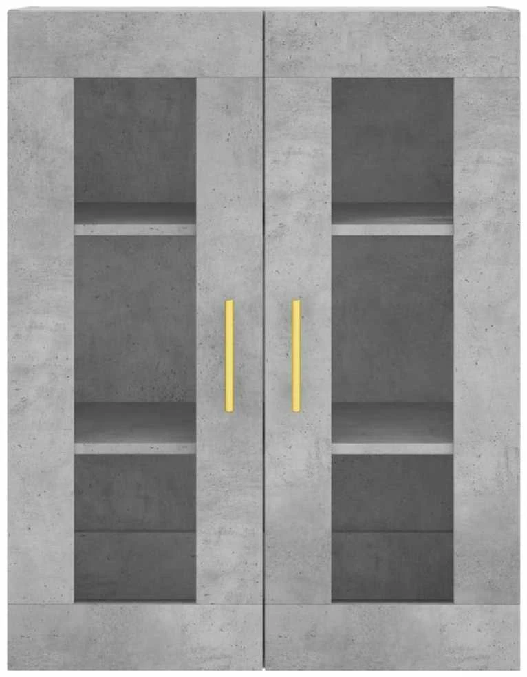 Komoda, betono pilkos spalvos, 69,5x34x180cm, apdirbta mediena