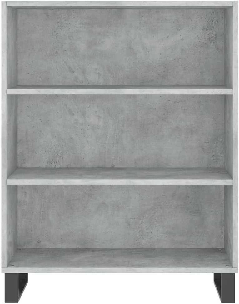 Komoda, betono pilkos spalvos, 69,5x34x180cm, apdirbta mediena