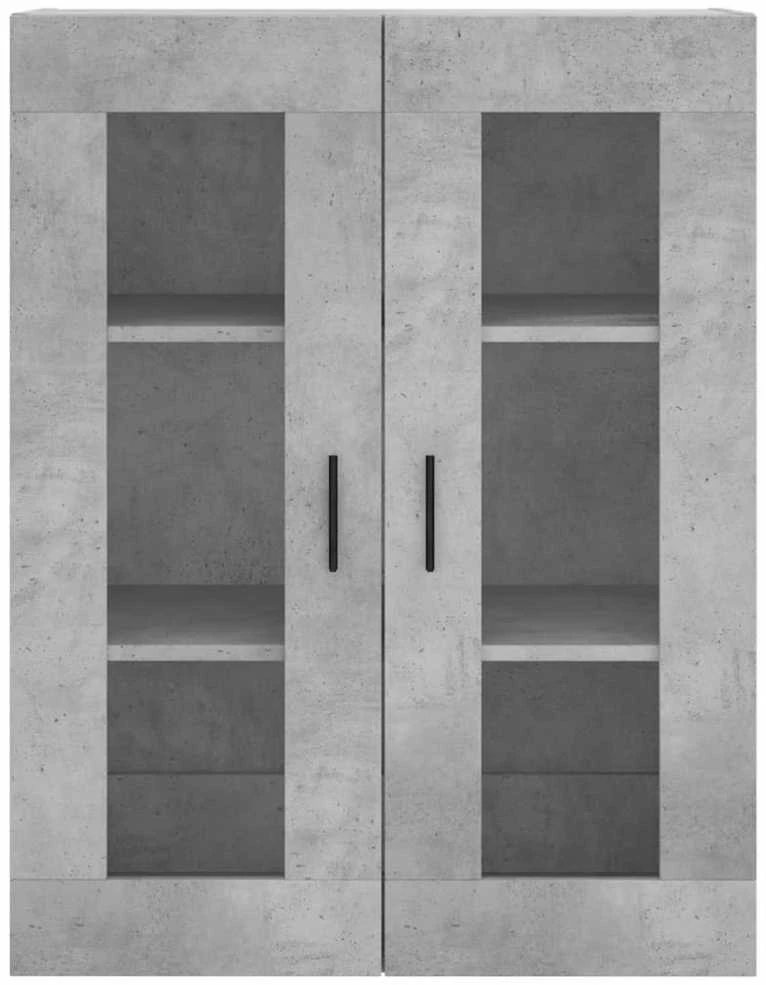 Komoda, betono pilkos spalvos, 69,5x34x180cm, apdirbta mediena