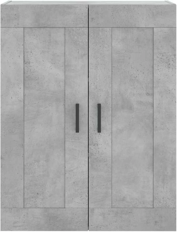 Komoda, betono pilkos spalvos, 69,5x34x180cm, apdirbta mediena