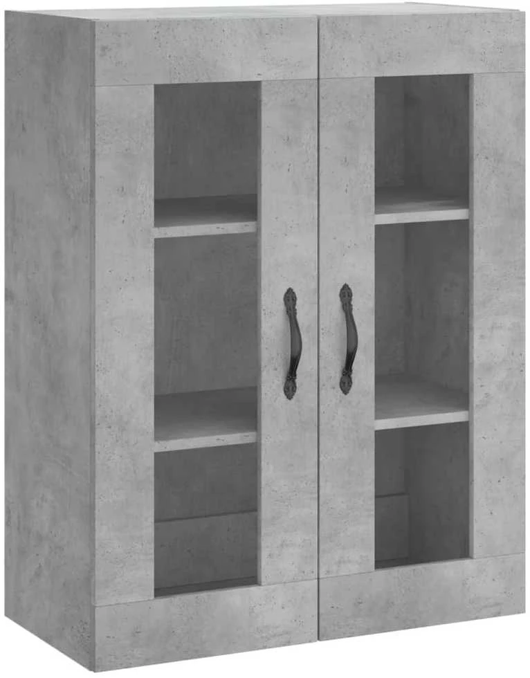 Komoda, betono pilkos spalvos, 69,5x34x180cm, apdirbta mediena