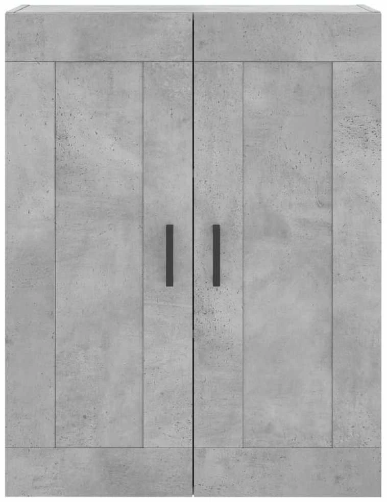 Komoda, betono pilkos spalvos, 69,5x34x180cm, apdirbta mediena