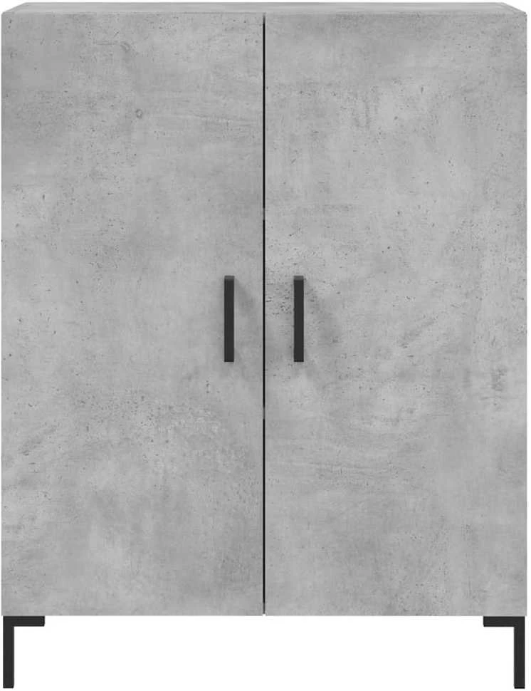 Komoda, betono pilkos spalvos, 69,5x34x180cm, apdirbta mediena