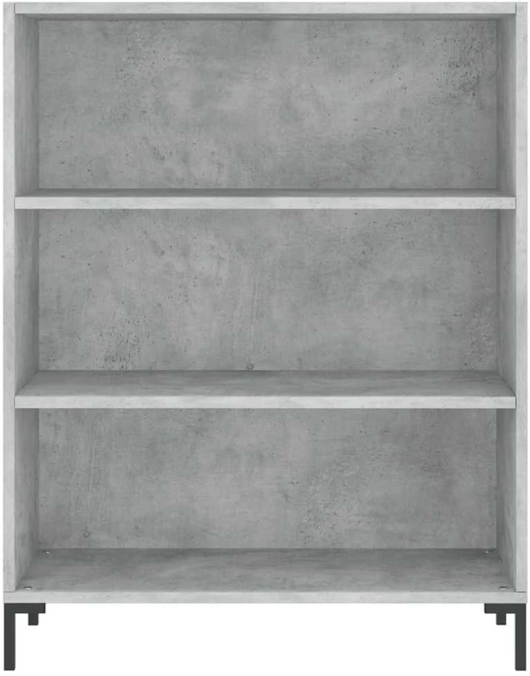 Komoda, betono pilkos spalvos, 69,5x34x180cm, apdirbta mediena
