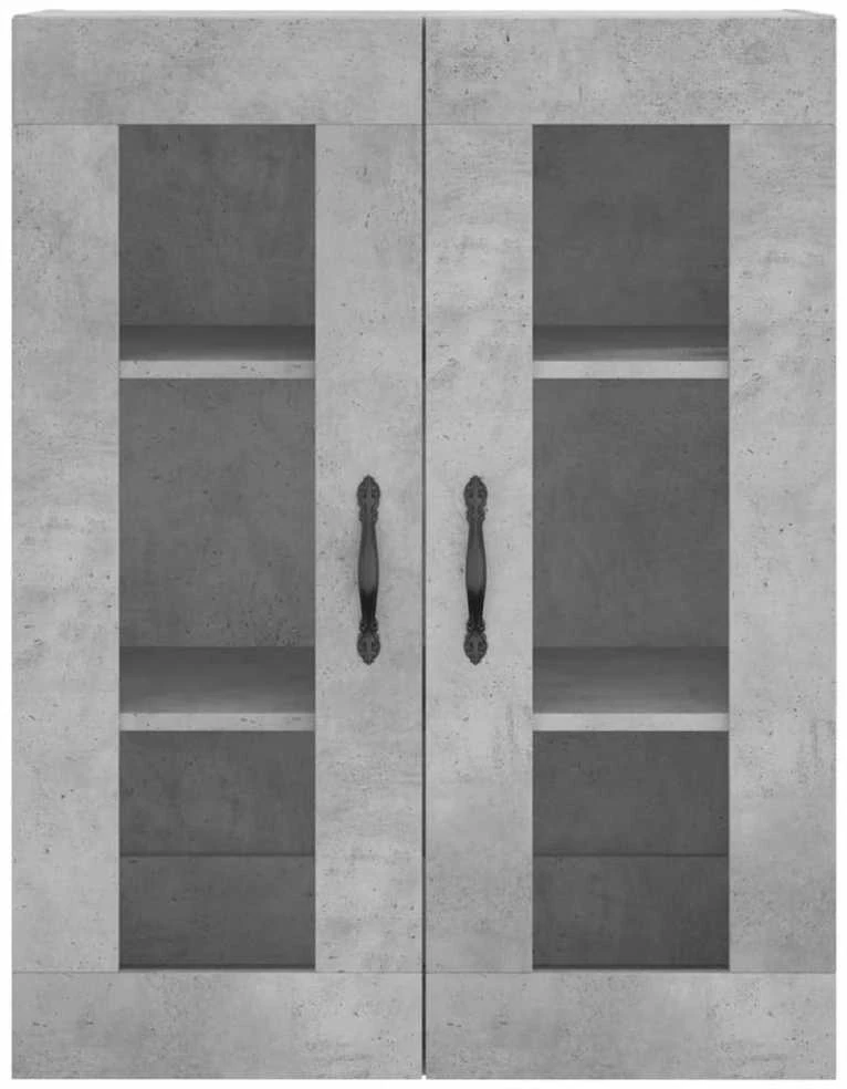 Komoda, betono pilkos spalvos, 69,5x34x180cm, apdirbta mediena