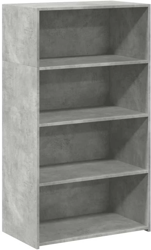 Komoda, betono pilkos spalvos, 70x41x124cm, apdirbta mediena