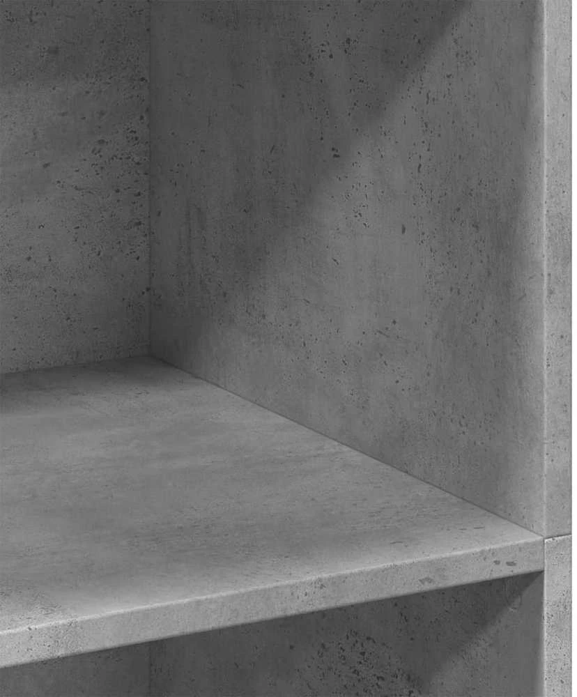 Komoda, betono pilkos spalvos, 70x41x124cm, apdirbta mediena