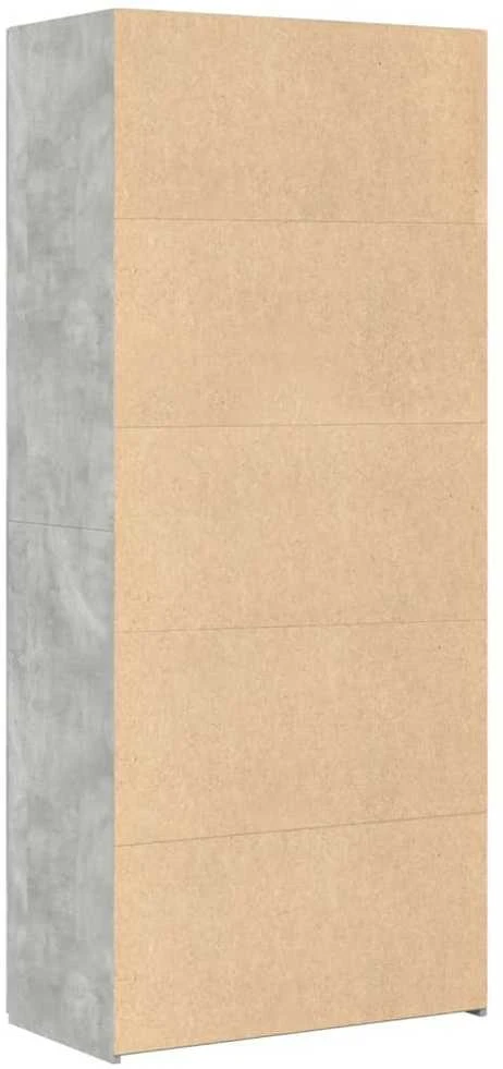 Komoda, betono pilkos spalvos, 80x42,5x185cm, apdirbta mediena