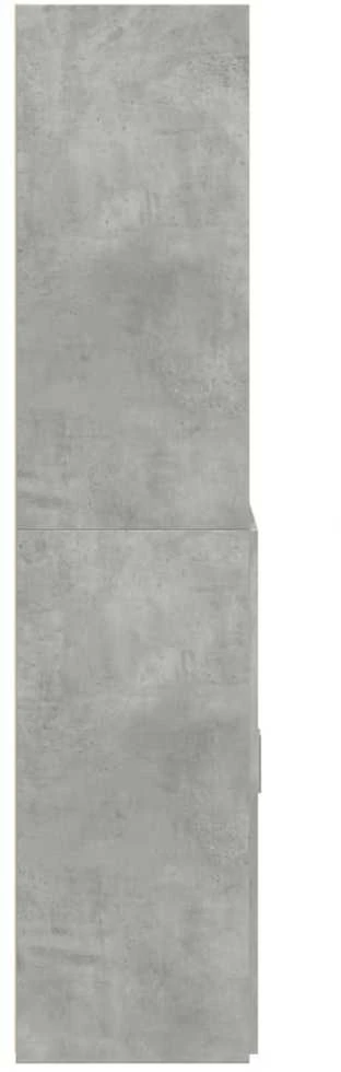 Komoda, betono pilkos spalvos, 80x42,5x185cm, apdirbta mediena