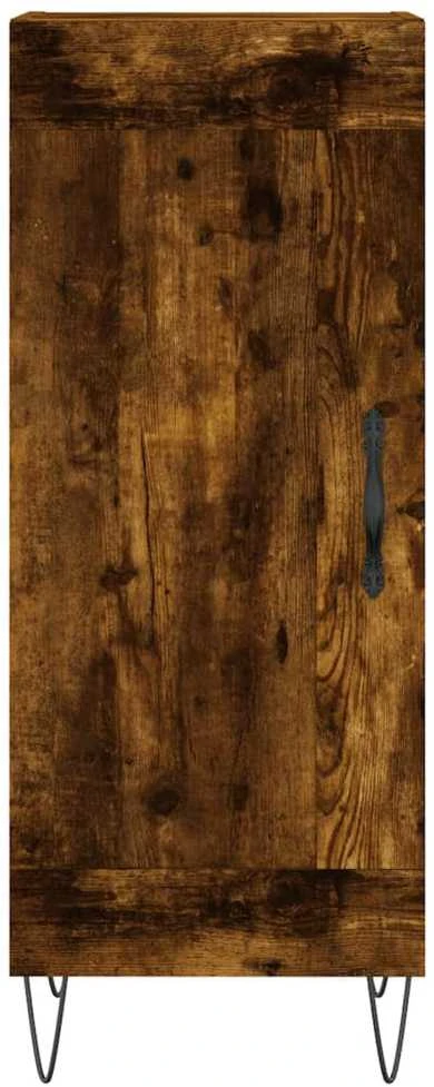 Komoda, dūminio ąžuolo spalvos, 34,5x34x180cm, apdirbta mediena