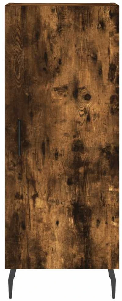 Komoda, dūminio ąžuolo spalvos, 34,5x34x180cm, apdirbta mediena