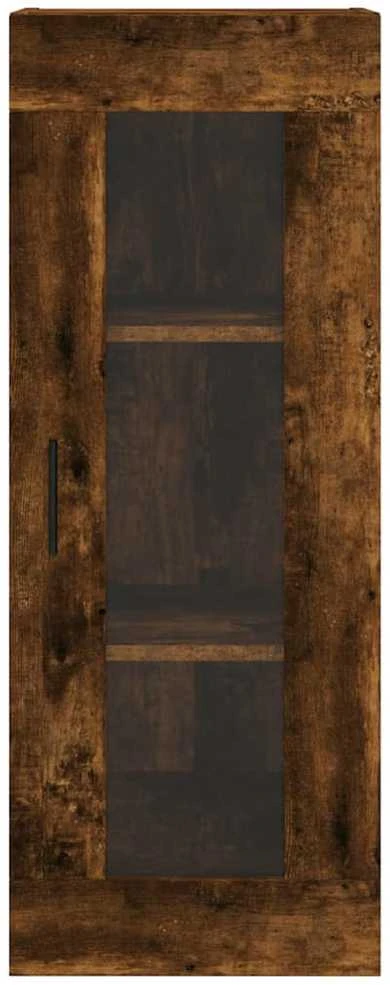 Komoda, dūminio ąžuolo spalvos, 34,5x34x180cm, apdirbta mediena