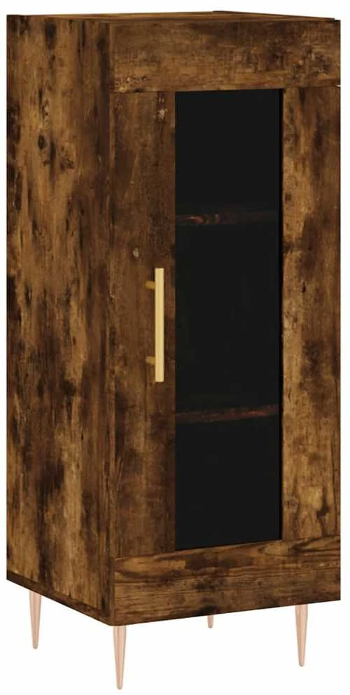 Komoda, dūminio ąžuolo spalvos, 34,5x34x180cm, apdirbta mediena