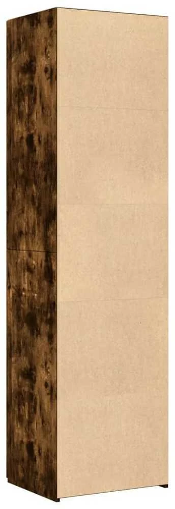 Komoda, dūminio ąžuolo spalvos, 50x42,5x185cm, apdirbta mediena