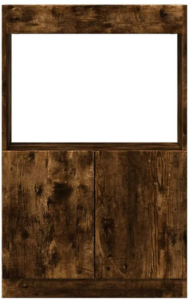Komoda, dūminio ąžuolo spalvos, 63x33x100cm, apdirbta mediena