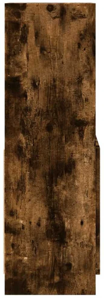 Komoda, dūminio ąžuolo spalvos, 63x33x100cm, apdirbta mediena