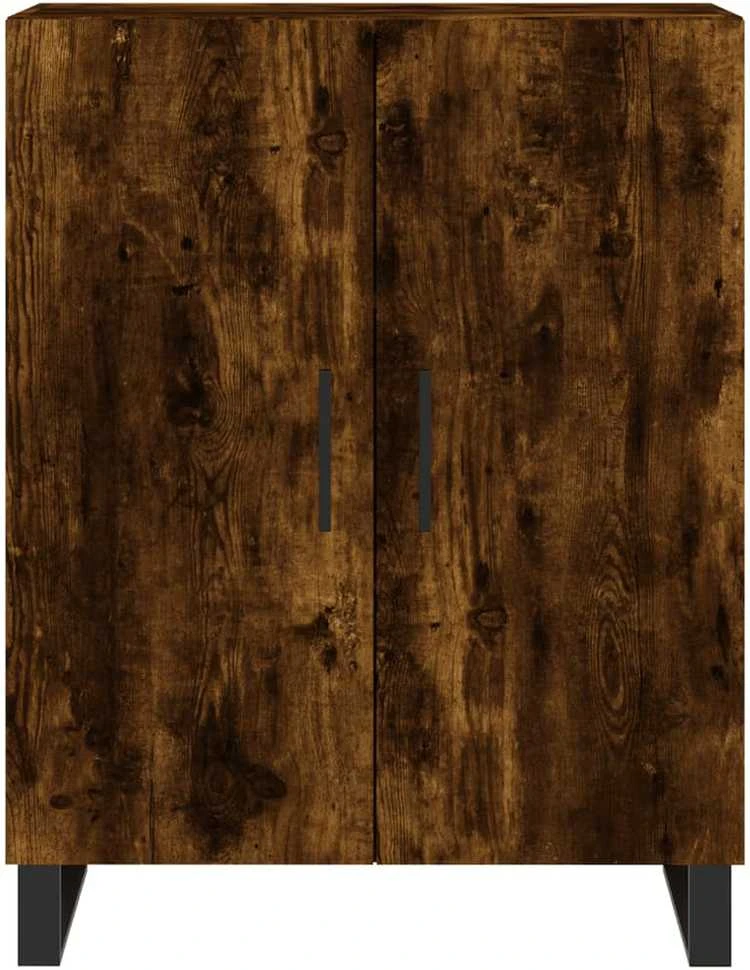 Komoda, dūminio ąžuolo spalvos, 69,5x34x180cm, apdirbta mediena