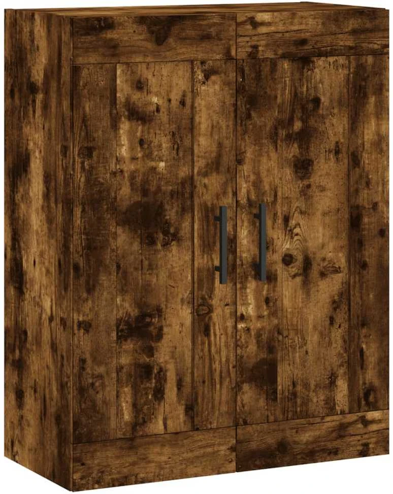 Komoda, dūminio ąžuolo spalvos, 69,5x34x180cm, apdirbta mediena
