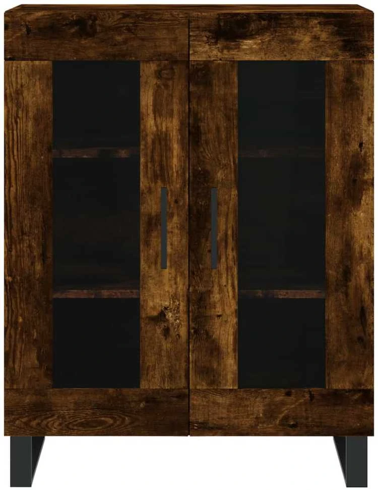 Komoda, dūminio ąžuolo spalvos, 69,5x34x180cm, apdirbta mediena