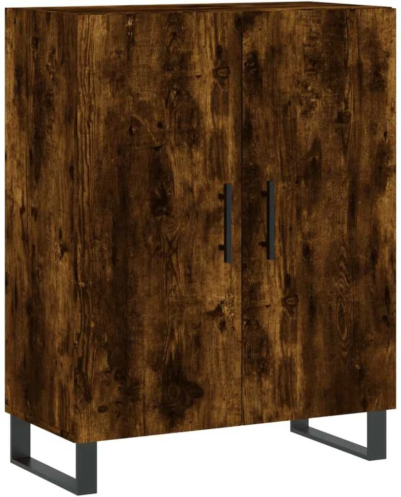 Komoda, dūminio ąžuolo spalvos, 69,5x34x180cm, apdirbta mediena