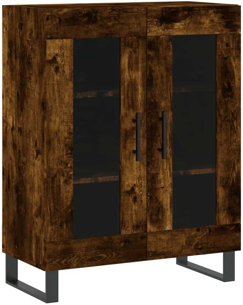 Komoda, dūminio ąžuolo spalvos, 69,5x34x180cm, apdirbta mediena