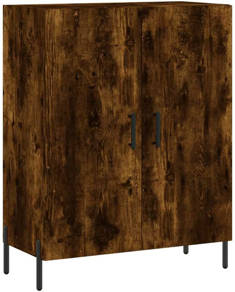 Komoda, dūminio ąžuolo spalvos, 69,5x34x180cm, apdirbta mediena
