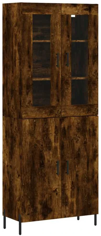 Komoda, dūminio ąžuolo spalvos, 69,5x34x180cm, apdirbta mediena