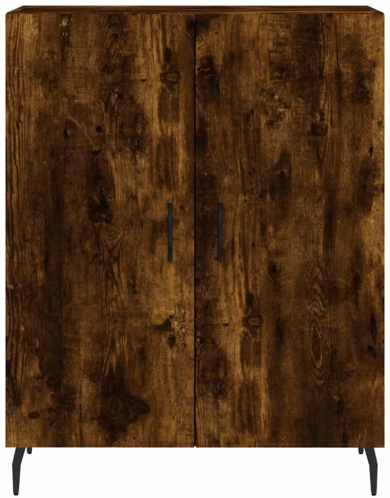 Komoda, dūminio ąžuolo spalvos, 69,5x34x180cm, apdirbta mediena