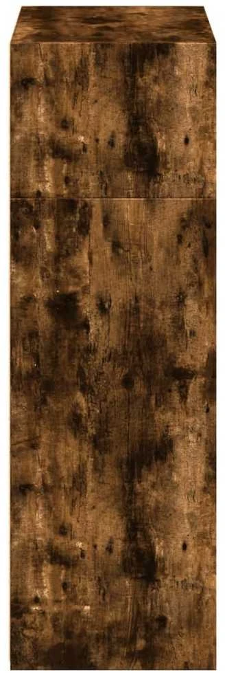 Komoda, dūminio ąžuolo spalvos, 70x41x124cm, apdirbta mediena
