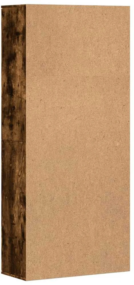 Komoda, dūminio ąžuolo spalvos, 80x35x180cm, apdirbta mediena