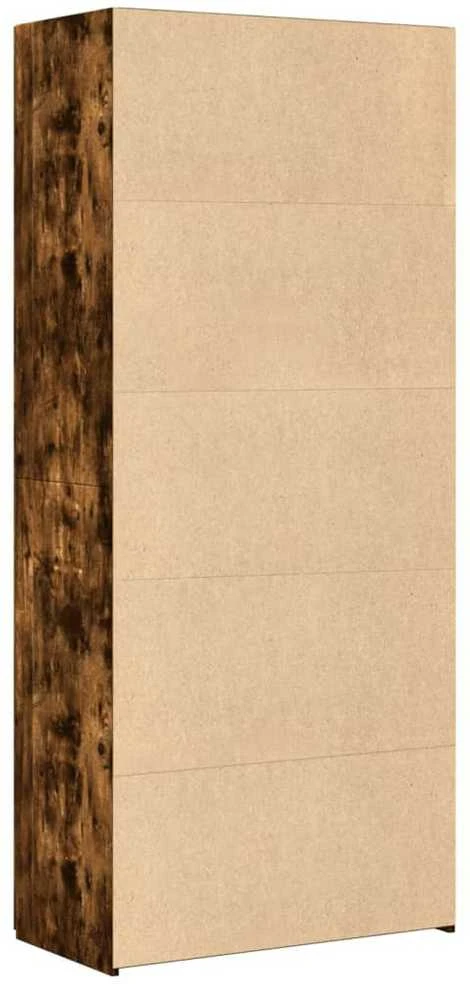 Komoda, dūminio ąžuolo spalvos, 80x42,5x185cm, apdirbta mediena