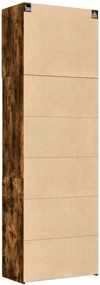 Komoda, dūminio ąžuolo spalvos, 80x42,5x249cm, apdirbta mediena