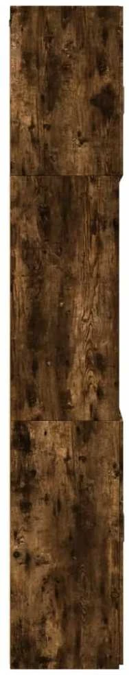 Komoda, dūminio ąžuolo spalvos, 80x42,5x249cm, apdirbta mediena