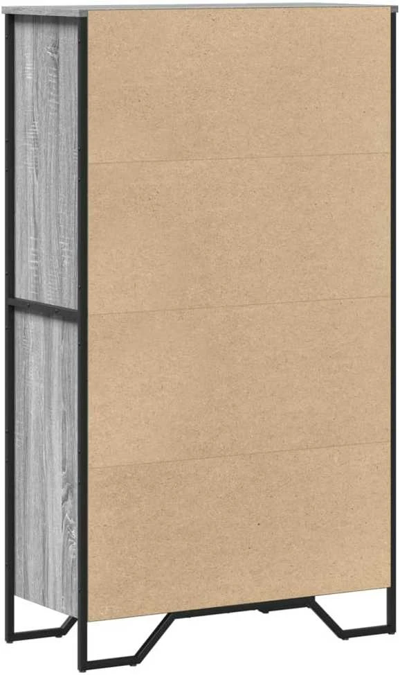 Komoda, juodos spalvos, 79,5x35,5x137,5cm, apdirbta mediena