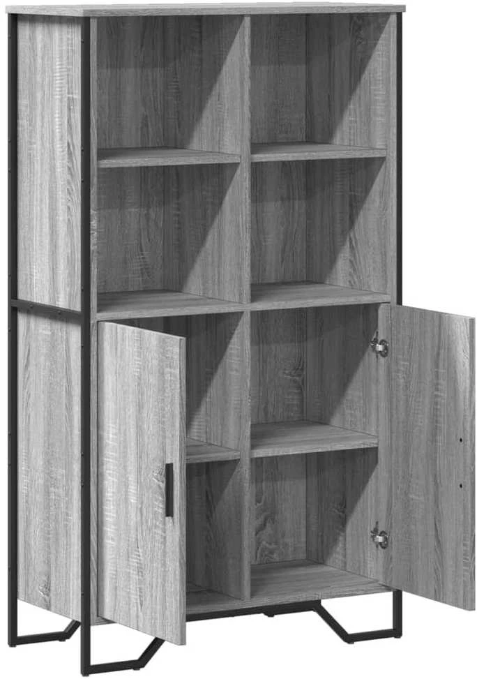 Komoda, juodos spalvos, 79,5x35,5x137,5cm, apdirbta mediena